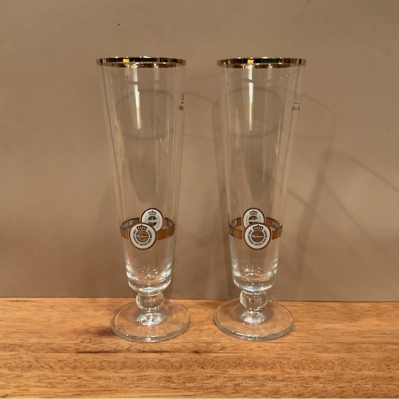 Set of 2 WARFTEINER LIGHT WEIGHT BEER GLASSES - Picture 3 of 5